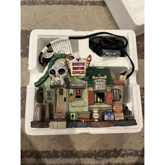 Lemax Spooky Town Monster Hunting Supplies 2018 Retired - Picture 3 of 9